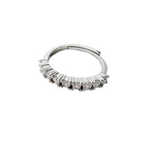 S925 <b>Sterling</b> <b>Silver</b> <b>Ring</b> With Zircon Pav Setting Classic Design For Women's Everyday Wear - Product Image 5