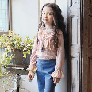 Vêtements pour enfants coréens à la mode pour filles en gros 2017, chemise pour enfant - Product Image 4