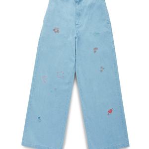 Pantalones Anchos de Mezclilla para Mujer, Diseño Personalizado, Bordado Completo, Estilo Boyfriend, Elásticos, de Alta Calidad - Product Image 6