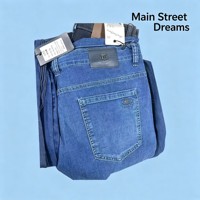 Jean Jogger Homme Bleu Denim Tendance Longueur Standard Grande Taille (29-38) Modèle WQK003 à 5,5 Dollars – Nouveau