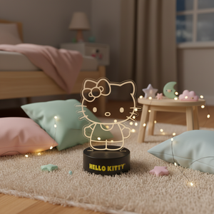 <span class=keywords><strong>Veilleuse</strong></span> LED en acrylique mini mignonne et moderne <span class=keywords><strong>Hello</strong></span> <span class=keywords><strong>Kitty</strong></span> pour chambre à coucher - Product Image 4