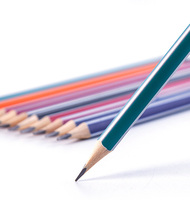 Crayons à mine HB personnalisés en bois BonVada, mine noire, pour l'école et le bureau, formes hexagonale, triangulaire et carrée