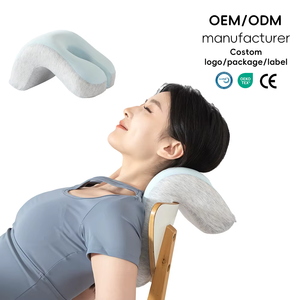 YUE RISE Oreiller ergonomique en mousse à mémoire de forme <span class=keywords><strong>pour</strong></span> la sieste, avec design creux <span class=keywords><strong>pour</strong></span> soutenir les bras, confort multi-scénarios, idéal <span class=keywords><strong>pour</strong></span> les dormeurs sur le ventre - Product Image 1