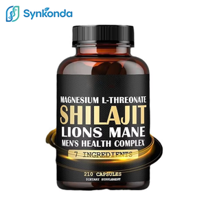 7 in 1 Shilajit 500mg Kompleks Kesehatan Pria 210 Kapsul Magnesium L-Threonate Lion's Mane Maca Formula Herbal Suplemen Energi - Product Image 1