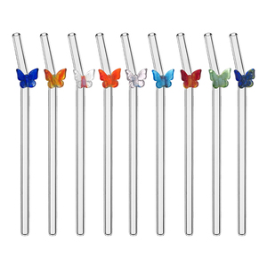 Wieder verwendbare Borosilikat-Farbverlauf-Schmetterlings <span class=keywords><strong>glass</strong></span> troh halme Hoch temperatur beständigkeit Klar gefärbtes gebogenes <span class=keywords><strong>Glass</strong></span> troh nach Maß