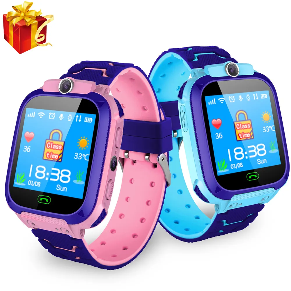 VALDUS Hot selling Waterproof Touchscreen Children S9 Kids Smart Watch Smartwatch GPS Tracking Device Children Watch