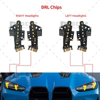 Panneau LED DRL jaune CSL pour phares avant BMW G80 G82 I4 LCI 2025+ (effet yeux de serpent) - Feux de jour