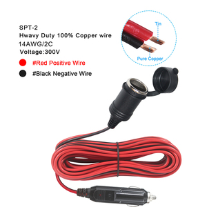 ที่จุดบุหรี่ปลั๊กและซ็อกเก็ตแบตเตอรี่รถยนต์ตัวเมีย12V สายต่อพ่วงอะแดปเตอร์ไฟ - Product Image 5