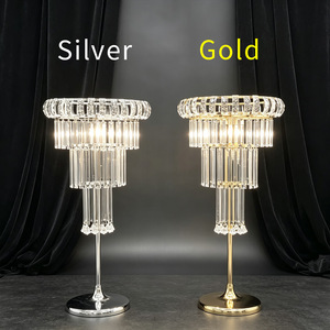 Decorazioni e accessori di lusso per matrimoni, vaso di cristallo a più livelli, centrotavola, portacandele per eventi, ornamento floreale, porta decorazioni per sala - Product Image 2