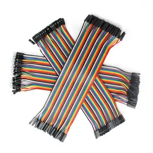 40Pin Dupont Jumper Wire Pitch 2.54mm Dupont Flat Rainbow Cable