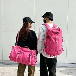 Sac à dos de sport cylindrique multi-compartiments, portable, pour la gym, la randonnée, les voyages, pour femmes - Product Image 2