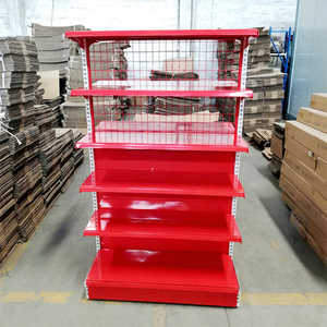 Уникальные стеллажи для супермаркетов, двусторонние сетчатые полки для супермаркетов - Product Image 1