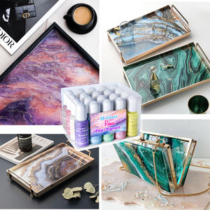 Timesri 20 रंग मोती पिगमेंट मोती शिमर एपॉक्सी राल डाई तरल मिका वर्णक, कीचेन, कला निर्माण के लिए - Product Image 6