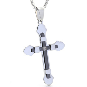 <b>Cross</b> Pendant Necklace Stainless Steel Unisex Gift Jewelry - Product Image 5