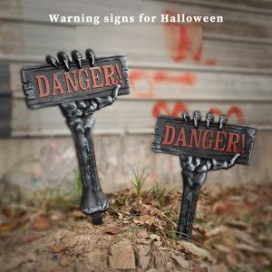 Prix d'usine Halloween Décoration Fantôme Main Pierre Tombale Sol Signe Maison Hantée Cours Extérieures Terrifiant Atmosphère Props - Product Image 5