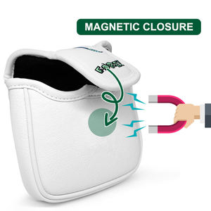 Wholesale Price Magnetic Golf <b>Head</b> <b>Cover</b> <b>Putter</b> Pu Leather Golf <b>Putter</b> Headcover Mallet - Product Image 3