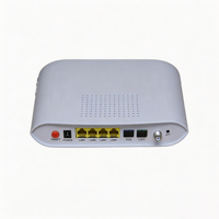 Equipo de Red Óptica FTTH, Módem Terminal Óptico ONU GEPON GPON EPON con Puerto Dual PON, 4FE+WiFi+CATV, SFP
