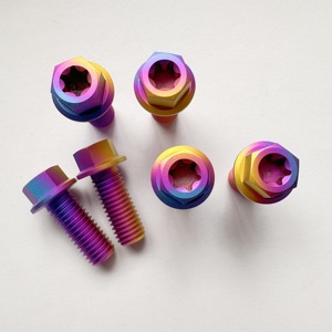 Prix usine M6 M8 M10 GR5 moto Auto automobile Sprint Midget voiture titane Hex bride boulons couleur <span class=keywords><strong>bonbon</strong></span> boulons - Product Image 5