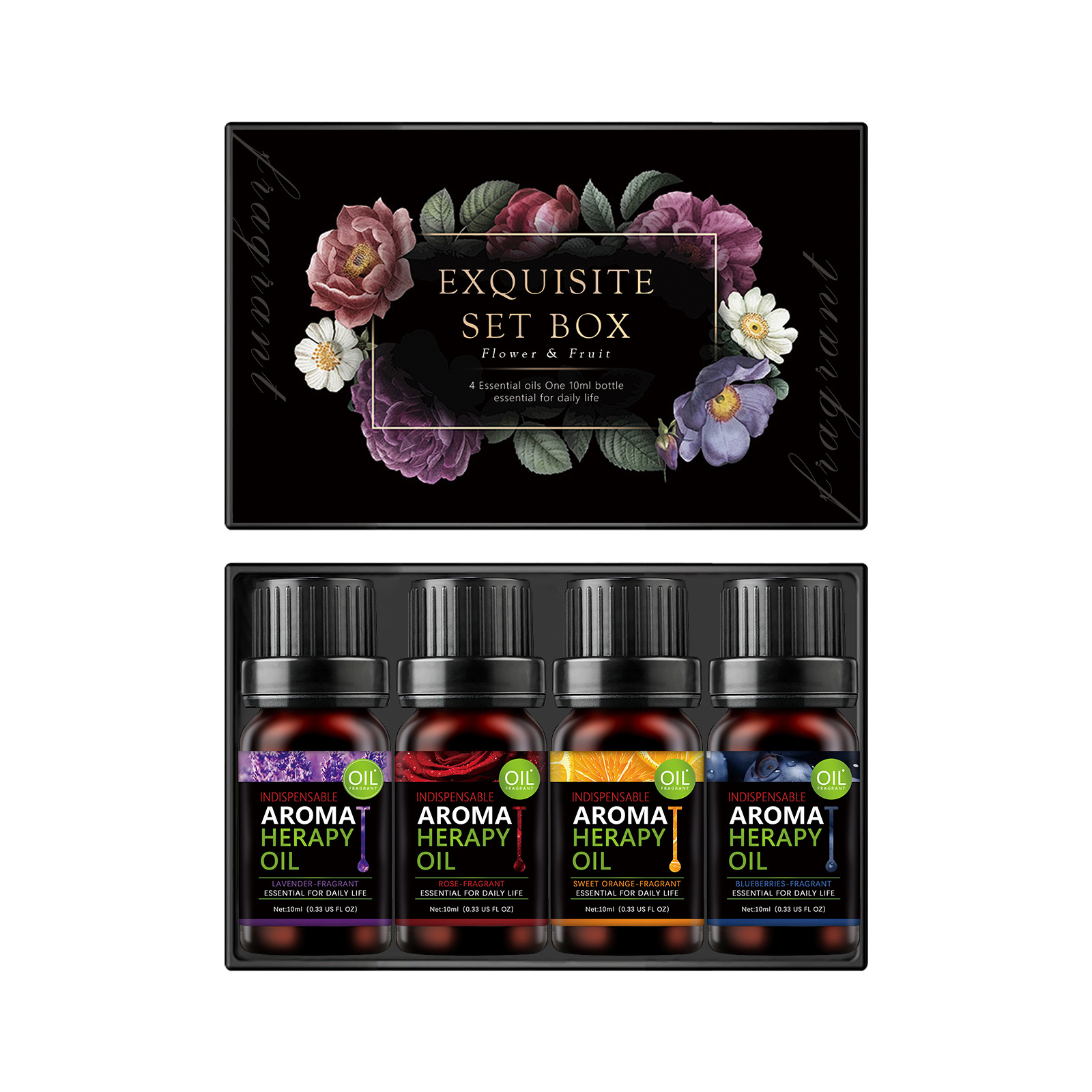 Lavender-rose-sweet orange-blueberry