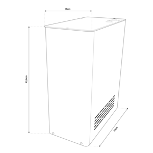 Máy làm mát nước gia đình siêu nhỏ, lọc 15L/h, dưới bồn rửa, 2 chiều - Product Image 2