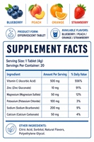 Comprimé effervescent d'électrolytes au magnésium 50mg, potassium, calcium, soutien osseux et musculaire, immunité, OEM ODM personnalisé, Myrtille Pêche 20