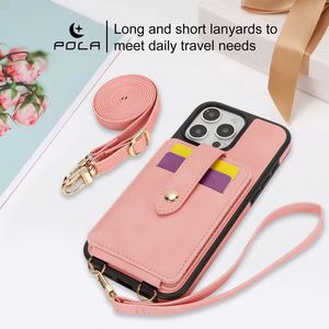 Miroir bandoulière portefeuille fente pour carte étui de téléphone en cuir pour <span class=keywords><strong>iPhone</strong></span> 16 <span class=keywords><strong>Pro</strong></span> <span class=keywords><strong>Max</strong></span> 15 Plus <span class=keywords><strong>14</strong></span> 13 12 lanière support à rabat couverture Hoesje <span class=keywords><strong>Etui</strong></span> - Product Image 4