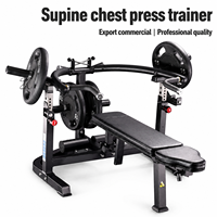 Machine de musculation commerciale pour développements au sol avec demi-rack – Équipement d'entraînement de force pour la partie supérieure du corps et la poitrine pour salle de sport