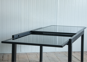 Aluminium <strong>Outdoor</strong> <strong>Extendable</strong> Metal Patio <strong>Dining</strong> <strong>Table</strong> <strong>Outdoor</strong> with Two Layers Symmetrical - Product Image 3