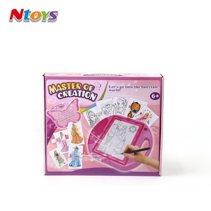 Tablero De Dibujo giocattolo educativo per pittura con sigillo bambino tavolo da <span class=keywords><strong>disegno</strong></span> magico Tablet giocattoli ragazze <span class=keywords><strong>principessa</strong></span> - Product Image 6