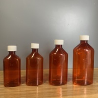 Bouteille de sirop contre la toux en PET de 4 OZ, 6 OZ, 8 OZ, récipient en plastique, médicament liquide, bouteille orale