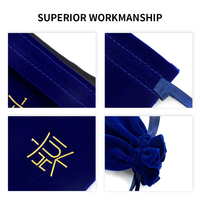 Eastsunshine Offre Spéciale – Pochette à Bijoux de Mariage de Luxe Personnalisable avec Logo OEM, en Tissu Floqué Doux et de Haute Qualité