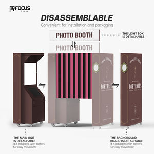 Machine de photomaton professionnelle avec imprimante, appareil photo reflex numérique, vidéo 360° pour les mariages, les fêtes et les événements - Product Image 5