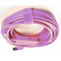 Kabel Data OEM 16 kaki USB 2.0 A Male ke Micro 5-Pin Berlapis Emas untuk Kamera, Pengambilan Gambar Online