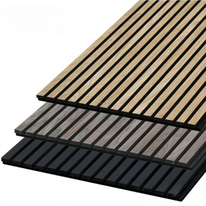 Paneles acústicos de MDF de tamaño personalizado Tableros de techo Paredes de Akupanel Panel modular insonorizado Tablero absorbente de sonido - Product Image 5