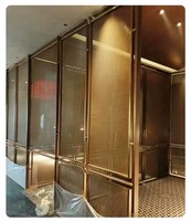 Grille métallique décorative tissée à trous carrés pour portes d'armoires et fenêtres