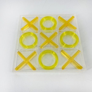 Tùy chỉnh kích thước Acrylic xo trò chơi cao trong suốt Acrylic Tic Tac Toe cờ vua Acrylic trò chơi đồ chơi - Product Image 1