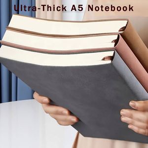 Custom A5 Softcover PU Leather Notebook 100 Sheets Durable Flexible Thick and Soft Paper Vibrant Colors Gift Diary - Product Image 2