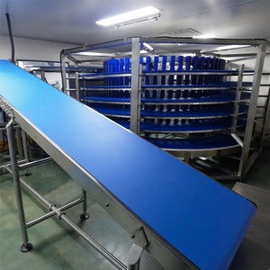 Zwillingsspiral-Kühlturm Anzug Schraubenförderband Fördersystem POM modularer Kunststoff-Förderband Edelstahl Lebensmittel - Product Image 4