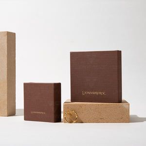 Lionwrapack OEM, изысканная шкатулка для ювелирных изделий на заказ, ожерелье, серьги, ящик для упаковки, набор коробок для украшений - Product Image 6