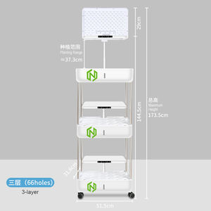 Agriculture <span class=keywords><strong>Hydro</strong></span> Herb/Fleur/Potager Serre agricole <span class=keywords><strong>Culture</strong></span> sans sol 66 trous Tour de <span class=keywords><strong>culture</strong></span> hydroponique verticale - Product Image 3