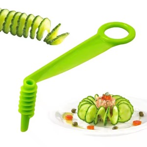 Potato Spiral Cutter Manual Roller French Fry Cutter Making Twist Shredder Grater Kitchen Gadget Cooking <b>Tools</b> <b>Vegetable</b> Slicer - Product Image 1
