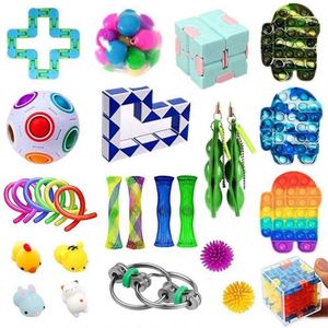 JYTZ065 Best Stress Relief Sensory <b>Fidget</b> Toys Kit 25 Pcs <b>Pack</b> with Balls Fruits Simple Kids & Adults Novelty Gag Toys - Product Image 5