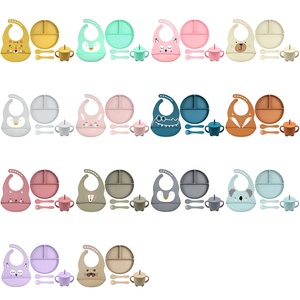 Juego de Alimentación de Silicona para Bebés con Logotipo Personalizado, Ecológico, Plato para Bebé con Vaso Antiderrames, Juego de Vajilla para Bebé, Caja de Regalo de Navidad - Product Image 6