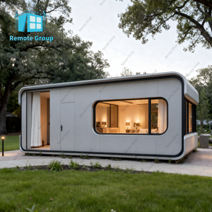 20ft apple Cabin House modulare <span class=keywords><strong>da</strong></span> esterno casa <span class=keywords><strong>da</strong></span> <span class=keywords><strong>giardino</strong></span> prefabbricata, piccolo ufficio, casa prefabbricata moderna, squisitamente progettata per vivere - Product Image 1