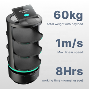 <span class=keywords><strong>Robot</strong></span> de <span class=keywords><strong>service</strong></span> commercial Temi GO AI pour restaurants, écran tactile 13,3 pouces, recharge automatique, personnalisable pour la livraison dans les restaurants/hôtels/centres commerciaux - Product Image 2