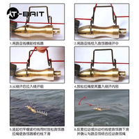 T-Bait Retriever en acier inoxydable pour leurres, outil de sauvetage et de récupération d'appâts pour la pêche, accessoires pour la pêche au vairon et à la carpe