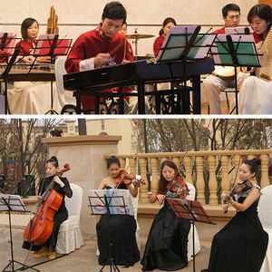 MUS019 Yinyu 1.4M Pupitre de musique léger et pliable avec sac de transport Hauteur réglable pour les voyages et les répétitions - Product Image 6