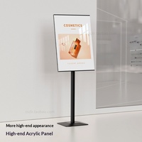Support d'affichage publicitaire vertical sur pied pour panneau d'affichage, présentoir publicitaire pour porte de magasin, panneau promotionnel sur pied en acrylique