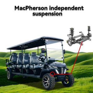 Voiture de golf électrique à <span class=keywords><strong>10</strong></span> places avec moteur AC 4,0 kW de couleur personnalisée haute capacité avec système d'économie d'énergie - Product Image 2