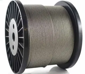 Atacado preço china fabricantes fio de aço inoxidável corda 7x7 1.5mm 3mm 8mm cabo de corda